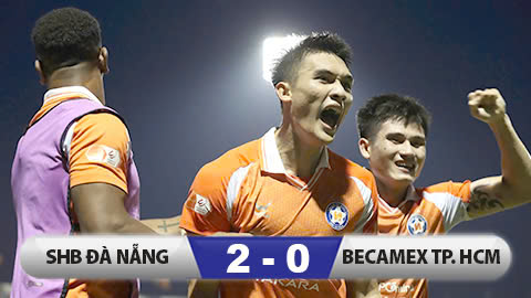 Kết quả Đà Nẵng 2-0 Becamex TP.HCM: Thêm hy vọng trụ hạng